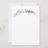 boho baby shower invitation floral baby shower  einladung (Rückseite)