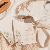 Boho Baby Shower Invite | Modern Fall Floral Einladung