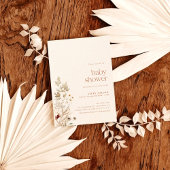 Boho Baby Shower Invite | Modern Fall Floral Einladung