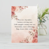 Boho Baby Shower Invite Pastel Theme Einladung (Stehend Vorderseite)