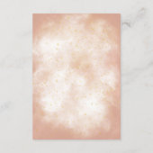 Boho Baby Shower Magie Regenbogen goldene Sterne S Begleitkarte (Rückseite)