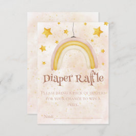 Boho Baby Shower Magie Regenbogen goldene Sterne S Begleitkarte