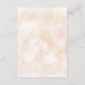 Boho Baby Shower Magie Regenbogen goldene Sterne S Begleitkarte (Rückseite)