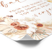 Boho Baby Shower Mimosa Mumosa Bar Sign Poster (Ecke)