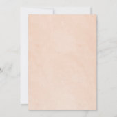 Boho Baby Shower Neutral Spring Party Einladung (Rückseite)