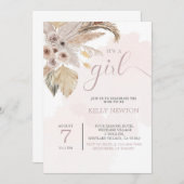 BOHO BABY SHOWER, PAMPAS GRASS, BABY (Vorne/Hinten)