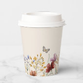 Boho Baby Shower Pappbecher (Rückseite)