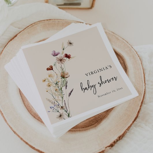 Boho Baby Shower Serviette