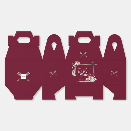 Boho Baby Shower Southwestern Arrow Geschenkschachtel (Ungeklappt)