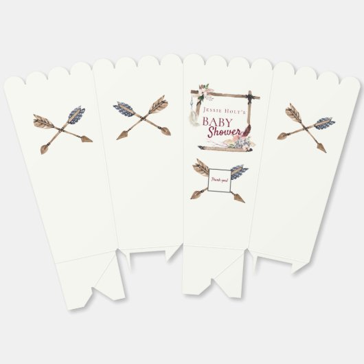 Boho Baby Shower Southwestern Arrow Geschenkschachtel (Ungeklappt)