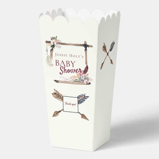 Boho Baby Shower Southwestern Arrow Geschenkschachtel (Vorderseite)