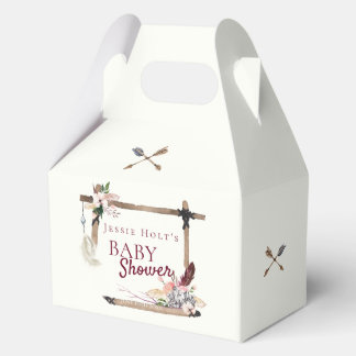 Boho Baby Shower Southwestern Arrow Geschenkschachtel
