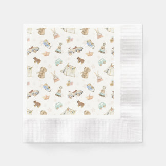 Boho Baby Shower Vintag Tower Coined Serviette