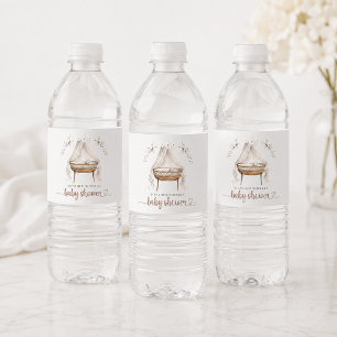 Boho-Baby-Shower-Wasserflaschen-Etiketten Neutral Wasserflaschenetikett
