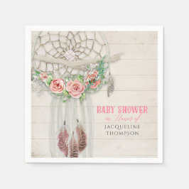 BOHO Baby Showfeathers Dream Catcher Macrame Serviette