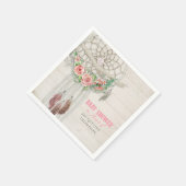 BOHO Baby Showfeathers Dream Catcher Macrame Serviette (Ecke)