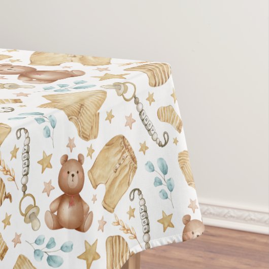 Boho Baby Showtablette - Kleidung & Teddy Bear Tischdecke (Beispiel)