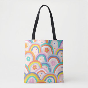 Boho-Baby-Sommer-Launen-Regenbogen-nahtloses Muste Tasche