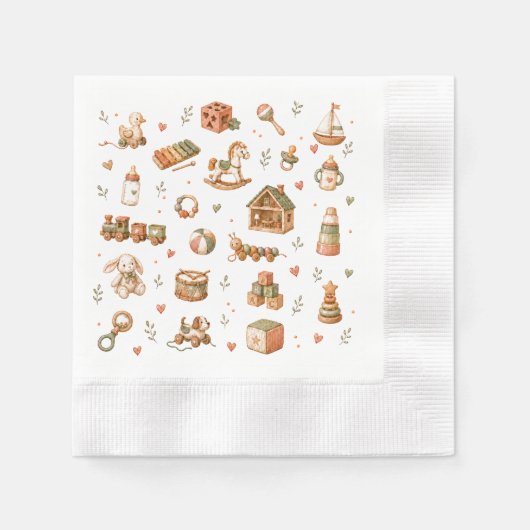 Boho-Baby-Spielzeug Serviette (Vorderseite)