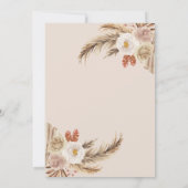 Boho Baby Sprinkle Einladung mit Süßbier (Rückseite)