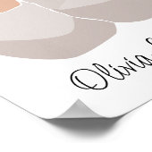 Boho Baby Twins Girl&Boy Name Kinderzimmer Poster (Ecke)