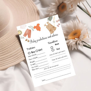 Boho Baby Vorhersagen und Ratschläge Baby Dusche S