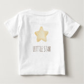 Boho Baby Watercolor Rainbow Beige Baby T - Shirt (Rückseite)