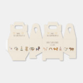 Boho Baby Watercolor Toys Beige Gefälligkeitsbox Geschenkschachtel (Ungefaltet)