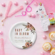 Boho Babydusche Grüne Rustikal Adorable