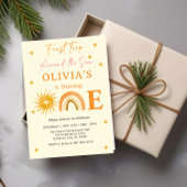 Boho Baby's erstes Jahr rund um die Sonne Einladung