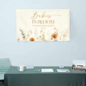 Boho Babys in Bloom Wildblume Twins Kinderdusche Banner (Messeveranstaltung)