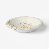 Boho Babys in Bloom Wildblume Twins Kinderdusche Pappteller (Gewinkelt)