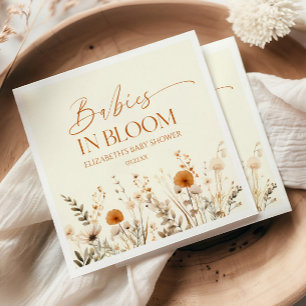 Boho Babys in Bloom Wildblume Twins Kinderdusche Serviette