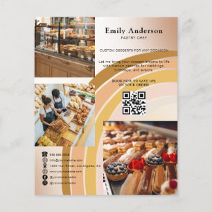 Boho-Bäckerei-Flyer   Buchen Sie Ihren nächsten Te Flyer