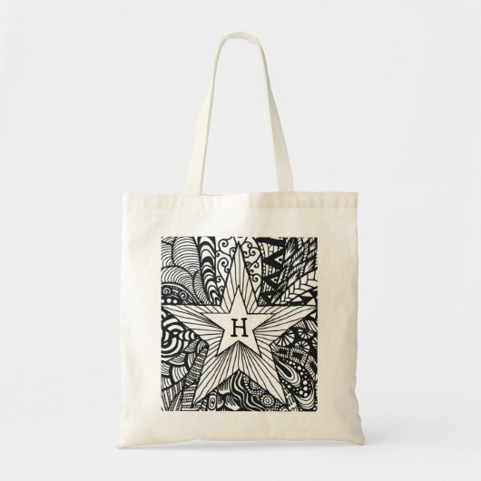 Boho Bag, in dem man einfärben kann, Boho Gastgesc Tragetasche (Vorne)