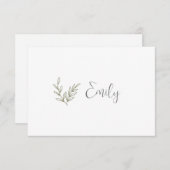 Boho Bamboo Botanischer Leaf Soft Eleganter Garten (Vorne/Hinten)