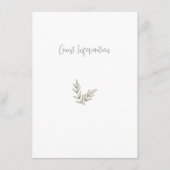 Boho Bamboo Botanischer Leaf Soft Eleganter Garten Begleitkarte (Vorderseite)