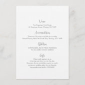 Boho Bamboo Botanischer Leaf Soft Eleganter Garten Begleitkarte (Rückseite)