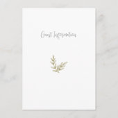 Boho Bamboo Botanischer Leaf Soft Eleganter Garten Begleitkarte (Vorderseite)