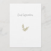 Boho Bamboo Botanischer Leaf Soft Eleganter Garten Begleitkarte (Vorderseite)