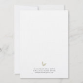 Boho Bamboo Botanischer Leaf Soft Eleganter Garten Einladung (Rückseite)