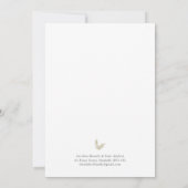 Boho Bamboo Botanischer Leaf Soft Eleganter Garten Einladung (Rückseite)