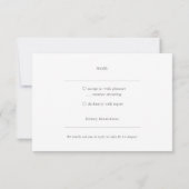 Boho Bamboo Botanischer Leaf Soft Eleganter Garten RSVP Karte (Rückseite)