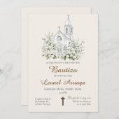  Boho Baptism  Einladung (Vorne/Hinten)