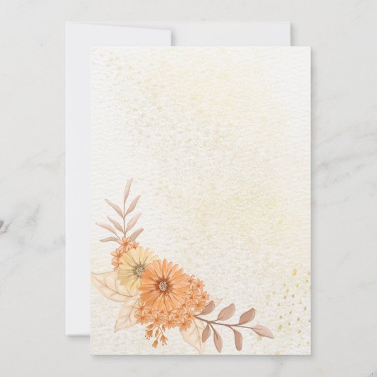 Boho Baptism Invite, Pampas Grass Boho Hochzeit Einladung (Rückseite)