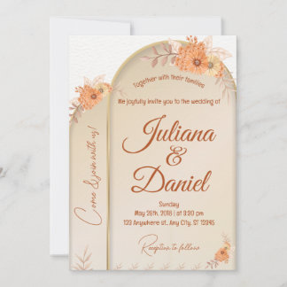 Boho Baptism Invite, Pampas Grass Boho Hochzeit Einladung