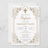 Boho Baptisse Einladung (Vorderseite)