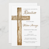 Boho Baptisse Einladung (Vorne/Hinten)