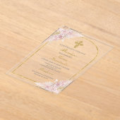 Boho BaptisSpanish Acryleinladungen (Ablage )