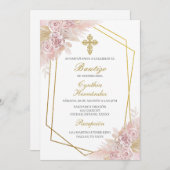 Boho BaptisSpanish Einladung (Vorne/Hinten)